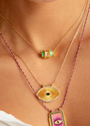 COLLIER - GREEN TALISMAN Mya Bay