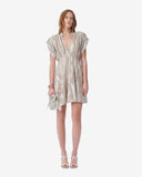 ROBE COURTE LAMÉE COL V BRANDI  iro