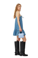 SAC LIGHT BLUE SMALL BUTTERFLY CROSSBODY Ganni