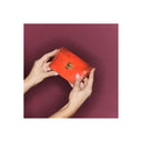 PORTEFEUILLE ALEX Lézard Orange goyave Claris Virot