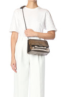 Sac JEROME DREYFUSS LULU M CHEVRE LAME CHAMPAGNE