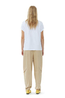 T-SHIRT WHITE RELAXED BANANA Ganni