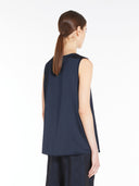 Haut en satin de viscose mélangée Max Mara