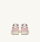 BASKET AUTRY MEDALIST LOW CUIR BLANC ROSE