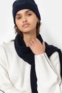 Edouard Merino Wool Scarf | Night Sky Blue Ame