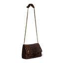 Sac JEROME DREYFUSS LULU M CROUTE VELOURS IMPRIME LEOPARD