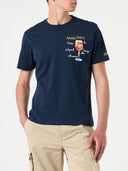 Man cotton t-shirt with Aperol Spritz embroidery | APEROL SPECIAL EDITION  MC2 SAINT-BARTH