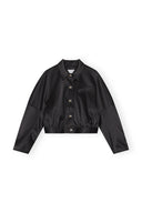 DOUBLE SATIN SHORT JACKET Ganni