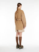 Veste matelassée en tissu technique et laine Max Mara