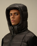 Pull à capuche en laine de mérinos extrafine et D.D. Shell