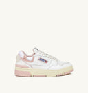 BASKET CLC EN CUIR BLANC ET ROSE Autry