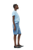 T-SHIRT BLUE RELAXED LOVECLUB Ganni