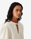 TOP EN TWEED ET LUREX COL V ABAD iro