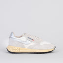 BASKET AUTRY REELWIND LOW EN NYLON ET DAIM BLANC ET ARGENT