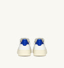 BASKET MEDALIST BAISSE EN CUIR BLANC ET BLEU Autry