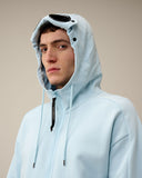 Diagonal Raised Fleece Goggle Zipped Hoodie C.P. Company
