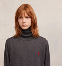 Pull Col Roulé Avec Broderie Ami De Coeur AMI