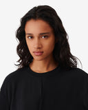 COLINE ROUND NECK PLEATED TOP IRO