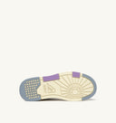 BASKET CLC EN CUIR BLANC ET DAIM CELESTE ET GRIS CLAIR Autry