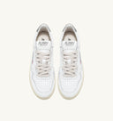 BASKET MEDALIST LOW EN CUIR BLANC ET ARGENT Autry