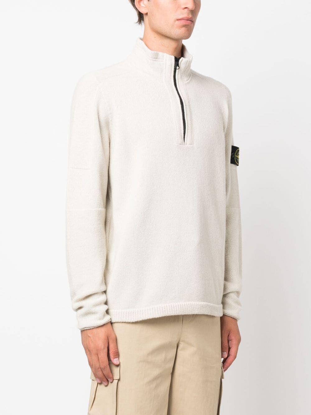 pull Stone Island 529A3 Natural HENIN