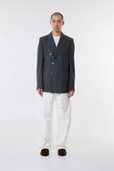 Blazer croisé AMI gris chiné