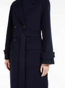 Trench en drap de laine Max Mara Marine