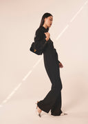 Catalina black crepe jumpsuit Tara Jarmon