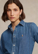 Chemise droite en denim Ralph Lauren