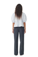 PANTALON STRETCH STRIPED MID WAIST Ganni