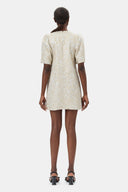 Robe Gold and Silver Metallic A-Line Mini