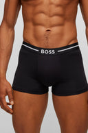LOT DE TROIS BOXERS COURTS AVEC CEINTURE SIGLÉE EN COTON STRETCH Boss Black