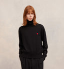 Pull Col Roulé Avec Broderie Ami De Coeur AMI