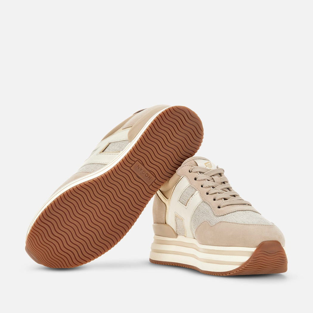 Sneakers Hogan Midi H222 Beige - Main Image