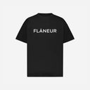 Printed Logo T-Shirt Black flâneur