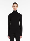 T-shirt en jersey de viscose Max Mara noir