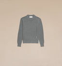 Pull Col Rond Avec Broderie Ami De Coeur ton-sur-ton AMI