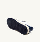 BASKET MEDALIST LOW EN CUIR BICOLOR BLANC ET BLEU Autry