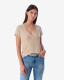 T-SHIRT EN LIN COL V RODEO iro