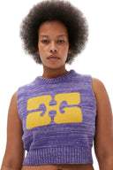 GRAPHIC CROPPED VEST Ganni