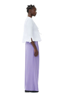 PANTALON PURPLE LIGHT HIGH WAIST FLARED LEG Ganni