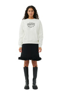 SWEAT-SHIRT WHITE GREY ISOLI OVERSIZED Ganni