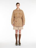Veste matelassée en tissu technique et laine Max Mara