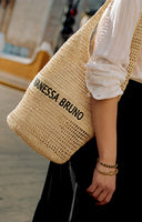 HOBO BAG IN RAFFIA VANESSA BRUNO