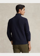 Pull demi-zippé en coton piqué Ralph Lauren