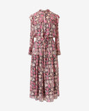 ROBE EN COTON IMPRIMÉ EINA Marant Etoile Noir estompé