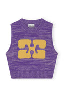 GRAPHIC CROPPED VEST Ganni