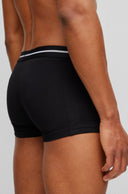 LOT DE TROIS BOXERS COURTS AVEC CEINTURE SIGLÉE EN COTON STRETCH Boss Black