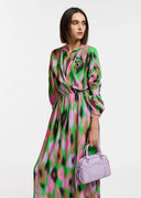 Robe midi à imprimé abstrait  Essentiel