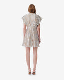 ROBE COURTE LAMÉE COL V BRANDI  iro